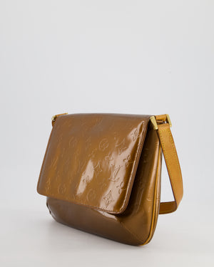 Louis Vuitton Vintage Bronze Vernis Copper Thompson Street Bag in Patent Canvas and Vacchetta Leather