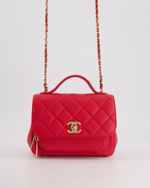 Chanel Pink Mini Business Affinity Flap Bag in Caviar Leather with Gold Hardware