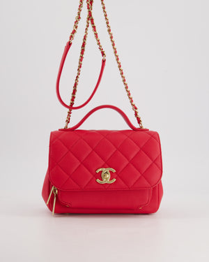 Chanel Pink Mini Business Affinity Flap Bag in Caviar Leather with Gold Hardware