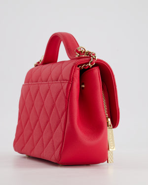 Chanel Pink Mini Business Affinity Flap Bag in Caviar Leather with Gold Hardware