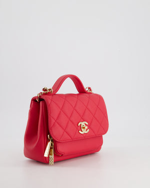 Chanel Pink Mini Business Affinity Flap Bag in Caviar Leather with Gold Hardware