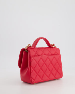 Chanel Pink Mini Business Affinity Flap Bag in Caviar Leather with Gold Hardware