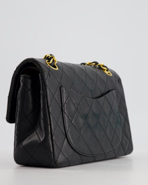 *FIRE PRICE* Chanel Small Black Classic Double Flap in Lambskin Leather with 24k Gold Hardware