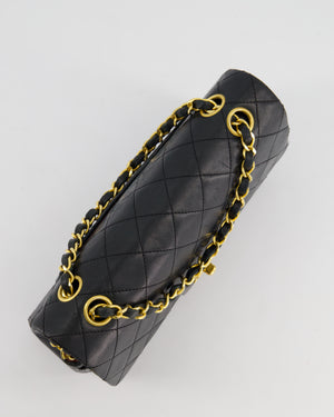 *FIRE PRICE* Chanel Small Black Classic Double Flap in Lambskin Leather with 24k Gold Hardware