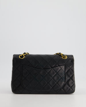 *FIRE PRICE* Chanel Small Black Classic Double Flap in Lambskin Leather with 24k Gold Hardware