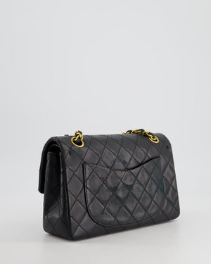 *FIRE PRICE* Chanel Small Black Classic Double Flap in Lambskin Leather with 24k Gold Hardware