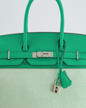 Hermès Birkin Fray Bag 35cm in Menthe Swift Leather and Gold Hardware