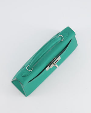 *HOT* Hermès Mini Kelly II 20cm Bag in Vert Jade Epsom Leather with Palladium Hardware