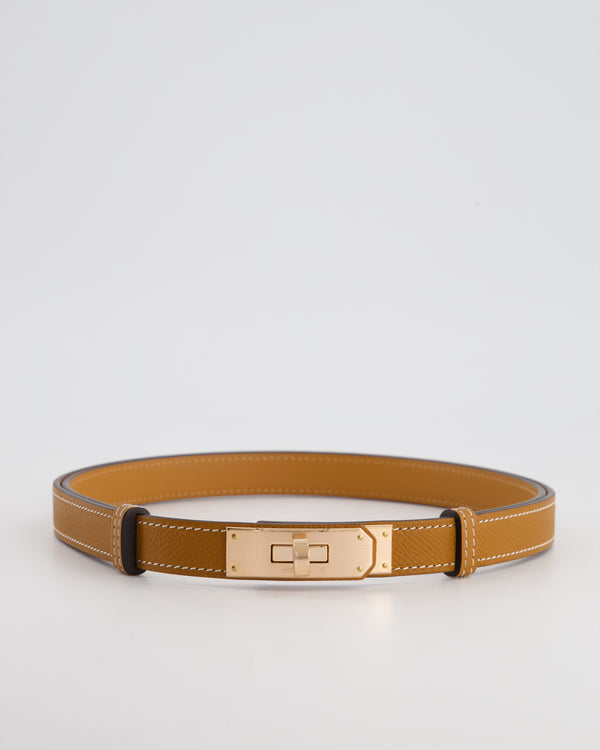 *UNDER RETAIL* Hermès Kelly 18 Belt in Gold Epsom Leather with Rose Gold Hardware RRP £950