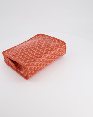 Goyard Orange Goyardine Jouvence Pouch Bag in Coated Canvas