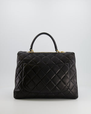 Chanel Black Large Trendy Bag in Lambskin Leather with Champagne Gold Hardware