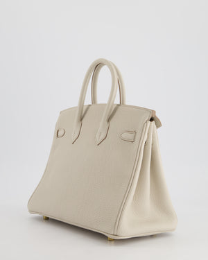 Hermès Birkin 25cm Bag in Beton Togo Leather and Gold Hardware