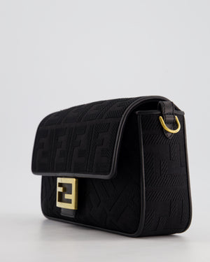 *Limited Edition* Fendi Black Fabric Baguette Bag with Gold Hardware RRP £2,550