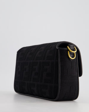 *Limited Edition* Fendi Black Fabric Baguette Bag with Gold Hardware RRP £2,550