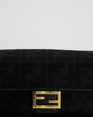 *Limited Edition* Fendi Black Fabric Baguette Bag with Gold Hardware RRP £2,550