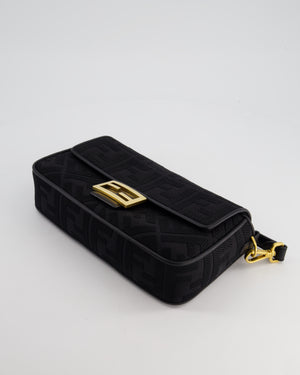 *Limited Edition* Fendi Black Fabric Baguette Bag with Gold Hardware RRP £2,550