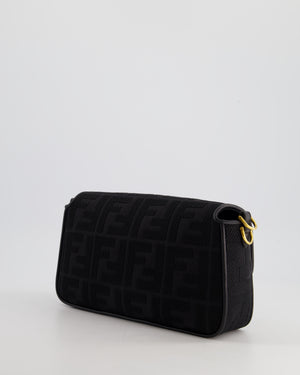 *Limited Edition* Fendi Black Fabric Baguette Bag with Gold Hardware RRP £2,550