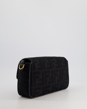 *Limited Edition* Fendi Black Fabric Baguette Bag with Gold Hardware RRP £2,550