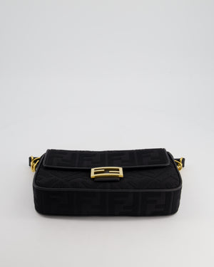 *Limited Edition* Fendi Black Fabric Baguette Bag with Gold Hardware RRP £2,550