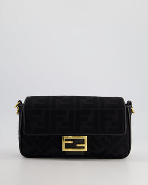 *Limited Edition* Fendi Black Fabric Baguette Bag with Gold Hardware RRP £2,550