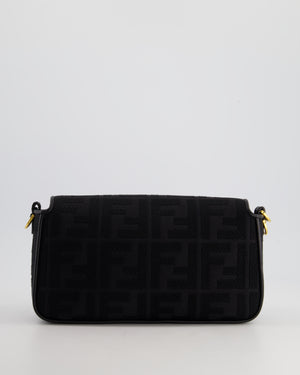 *Limited Edition* Fendi Black Fabric Baguette Bag with Gold Hardware RRP £2,550