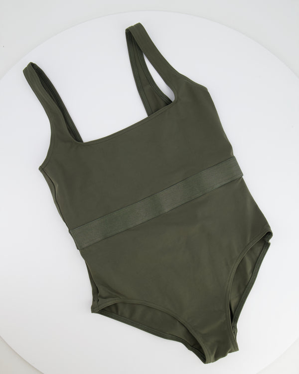 Eres Khaki One-Piece Swimsuit Size FR 40 (UK 12) RRP £200