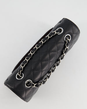 *HOT* Chanel Black Small Classic Double Flap Bag in Caviar Leather with Silver Hardware RRP £8,180