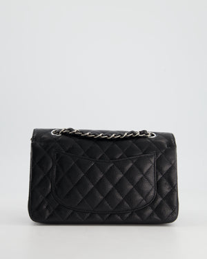 *HOT* Chanel Black Small Classic Double Flap Bag in Caviar Leather with Silver Hardware RRP £8,180