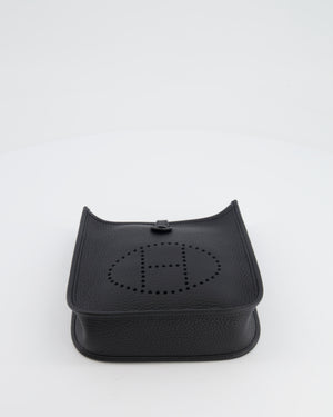 *STORE FRESH* Hermès Mini Evelyne Bag in Black Clemence Leather with Palladium Hardware