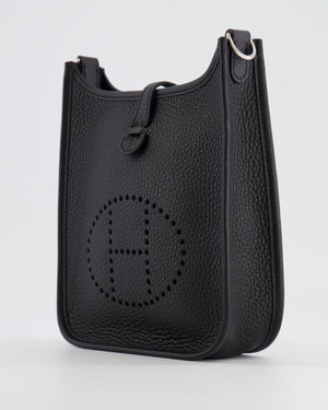 *STORE FRESH* Hermès Mini Evelyne Bag in Black Clemence Leather with Palladium Hardware