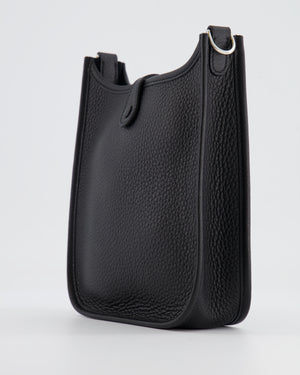 *STORE FRESH* Hermès Mini Evelyne Bag in Black Clemence Leather with Palladium Hardware