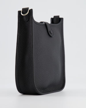 *STORE FRESH* Hermès Mini Evelyne Bag in Black Clemence Leather with Palladium Hardware