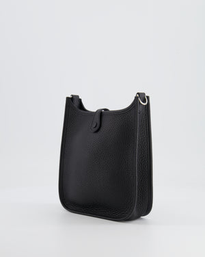 *STORE FRESH* Hermès Mini Evelyne Bag in Black Clemence Leather with Palladium Hardware