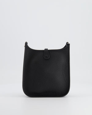 *STORE FRESH* Hermès Mini Evelyne Bag in Black Clemence Leather with Palladium Hardware