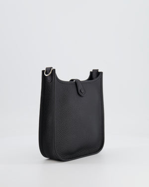 *STORE FRESH* Hermès Mini Evelyne Bag in Black Clemence Leather with Palladium Hardware