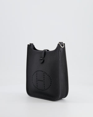 *STORE FRESH* Hermès Mini Evelyne Bag in Black Clemence Leather with Palladium Hardware