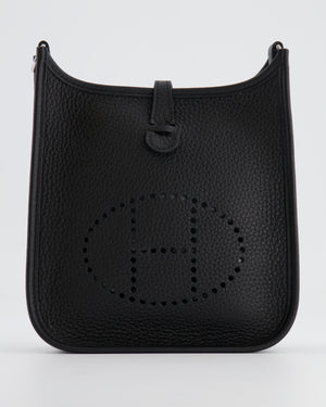 *STORE FRESH* Hermès Mini Evelyne Bag in Black Clemence Leather with Palladium Hardware