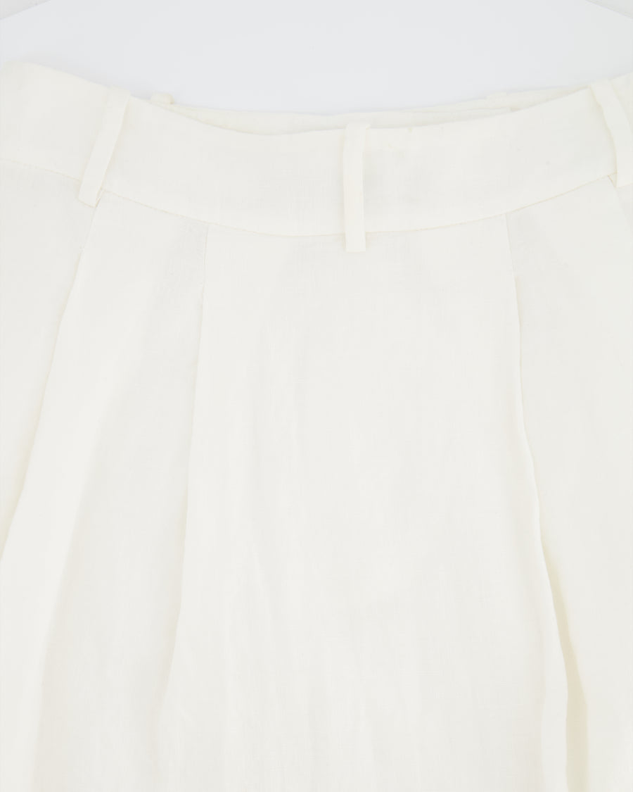 Jenni Kayne White Maxi Linen Skirt Size US 2 (UK 6)