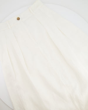 Jenni Kayne White Maxi Linen Skirt Size US 2 (UK 6)