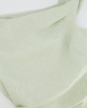 SIR the Label Pastel Green Linen Mini Dress IT 38 (UK 6)