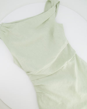 SIR the Label Pastel Green Linen Mini Dress IT 38 (UK 6)