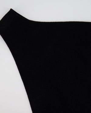 Bottega Spring 2020 Black Knitted One Shoulder Dress Size IT 40 (UK 8)