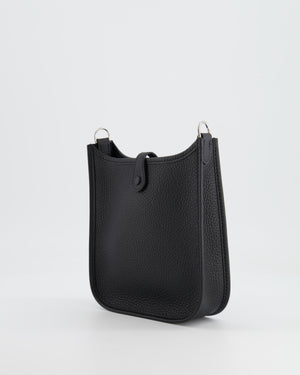 *STORE FRESH* Hermès Mini Evelyne Bag in Black Clemence Leather with Palladium Hardware