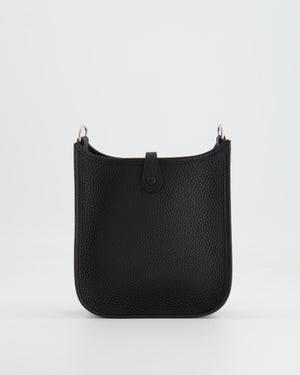 *STORE FRESH* Hermès Mini Evelyne Bag in Black Clemence Leather with Palladium Hardware