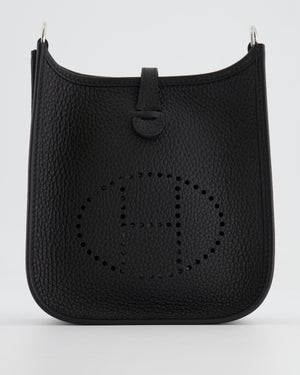 *STORE FRESH* Hermès Mini Evelyne Bag in Black Clemence Leather with Palladium Hardware