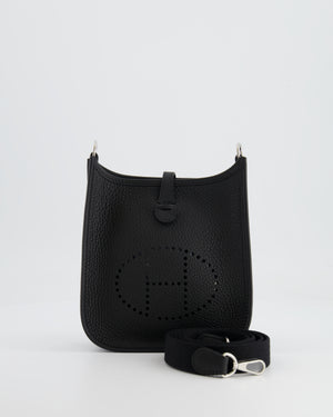 *STORE FRESH* Hermès Mini Evelyne Bag in Black Clemence Leather with Palladium Hardware