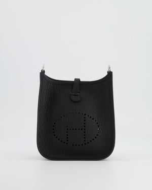 *STORE FRESH* Hermès Mini Evelyne Bag in Black Clemence Leather with Palladium Hardware