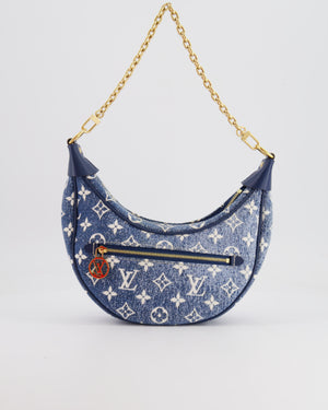 Louis Vuitton Navy Denim Monogram Loop Baguette Bag