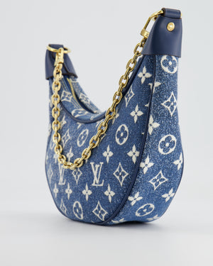 Louis Vuitton Navy Denim Monogram Loop Baguette Bag