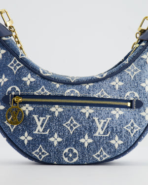 Louis Vuitton Navy Denim Monogram Loop Baguette Bag